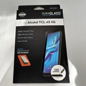 DURAGLASS Tempered Glass Screen Protector for Alcatel Phones Sealed TCL 4X 5G